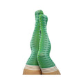 Kixies On Point Collection Par 4 Green Argyle Thigh-high Stockings Size D