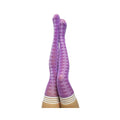 Kixies On Point Collection Par 4 Purple Argyle Thigh-high Stockings Size B