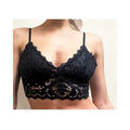 Kixies Lace Bralette Black Medium Hanging