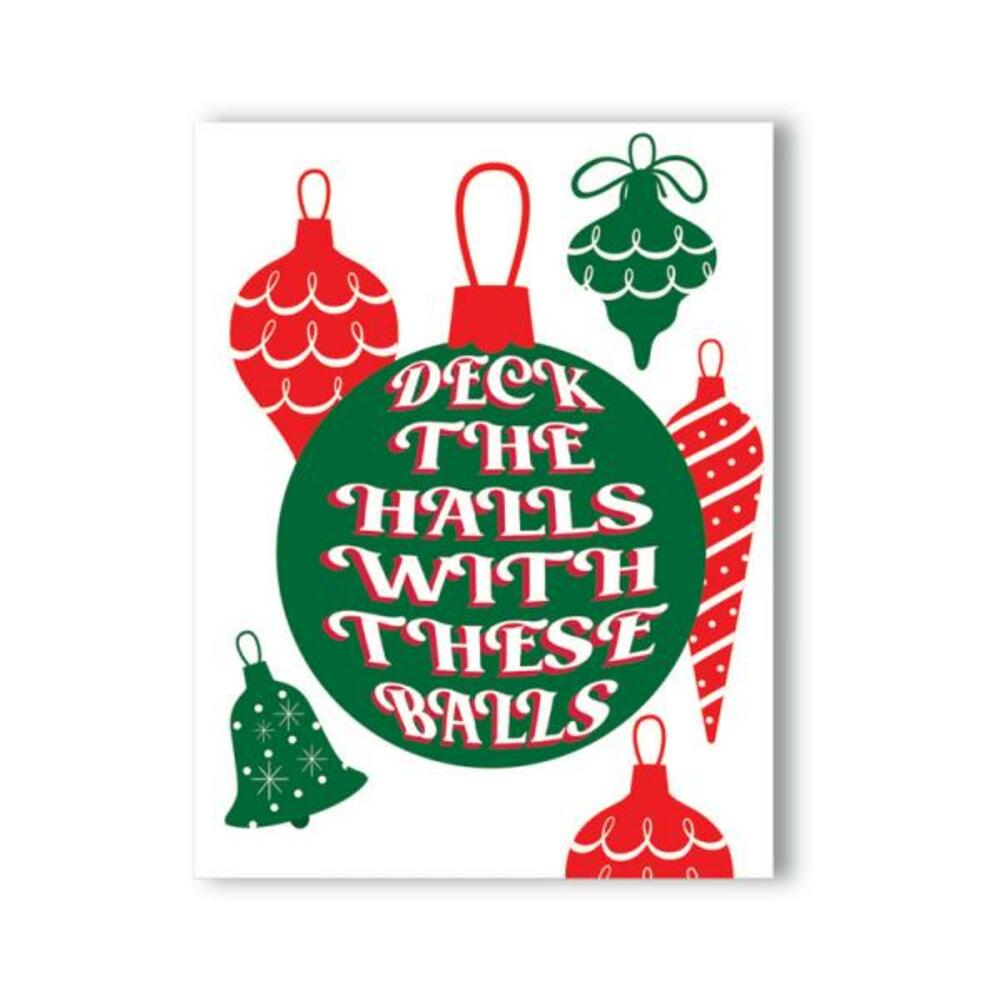 Deck The Halls With These Balls Naughty Kard