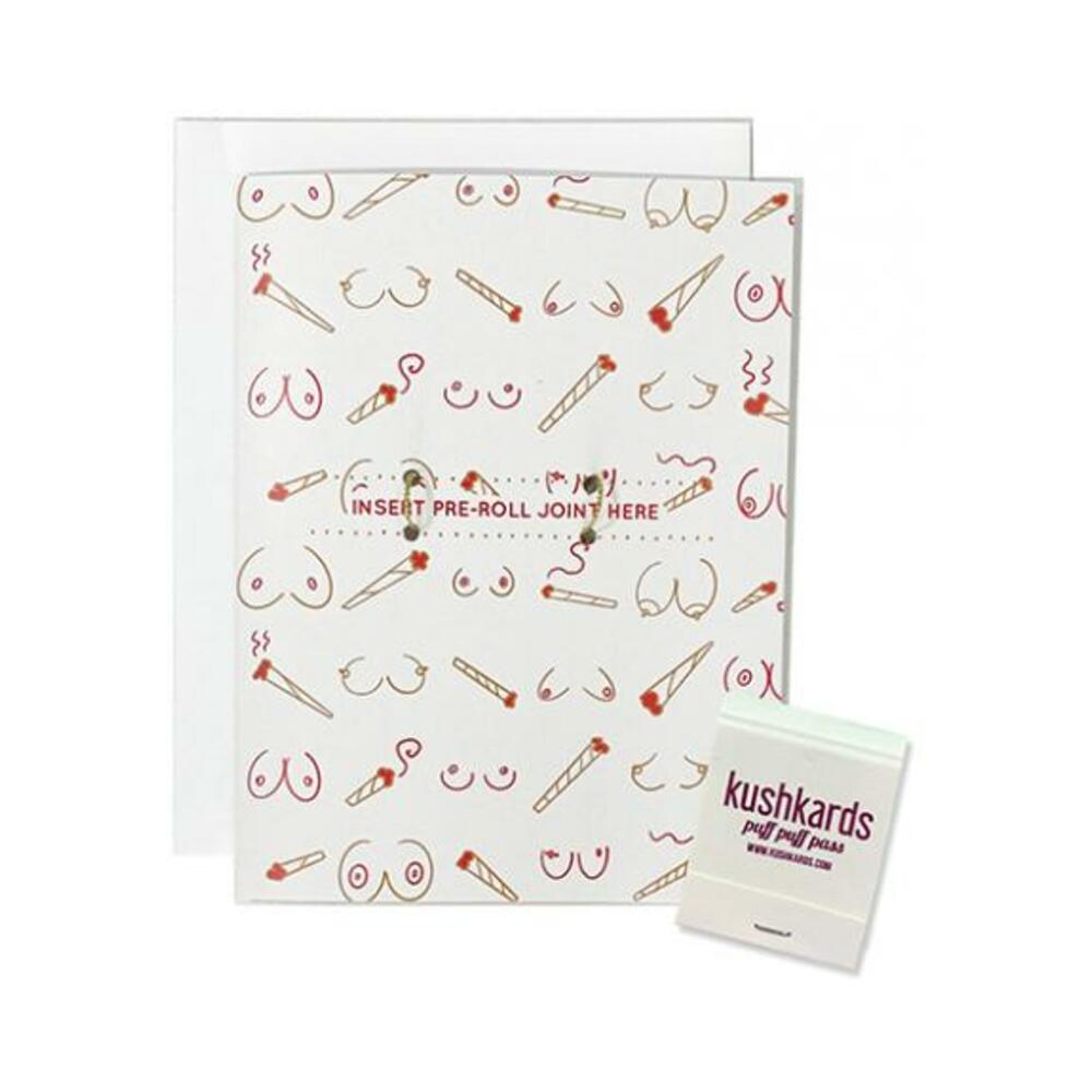 Doobies Boobies Greeting Card W/matchbook