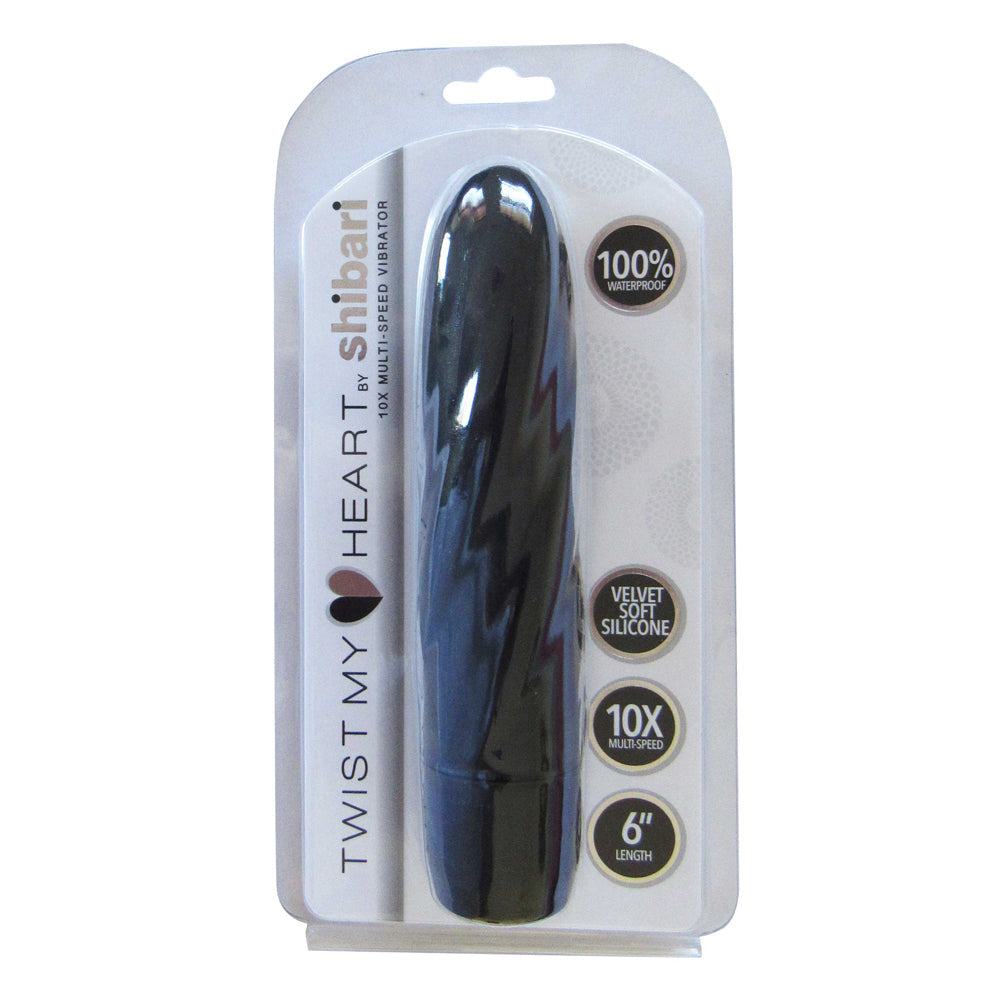 Shibari 6 Twist My Heart 10X Vibrator Black