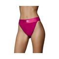 Ouch! Vibrating Strap-on Panty Harness With Open Pink Black Xs/s