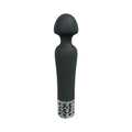 Royal Gems Scepter Silicone Rechargeable Vibrator Black