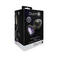 Shots Ouch! Heart Gem Butt Plug Large Gunmetal/amethyst