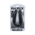 Realrock 9 In. U-shaped Double Dildo Black