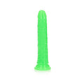 Realrock Glow In The Dark Slim 8 In. Dildo Neon Green