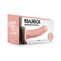 Realrock Vibrating Hollow Strap-on Without Balls 6 In. Vanilla