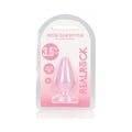 Shots Realrock Crystal Clear 3.5" Anal Plug - Pink