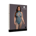 Le Desir Fishnet And Lace Bodystocking Ocean Deep Queen Size