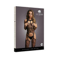 Shots Le Desir Lace Suspender Bodystocking With Round Neck Black O/s
