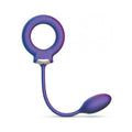 Hueman Solar Cock Ring W/anal Ball - Purple