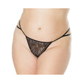 Adjustable G-string Black Os Xl Hanging