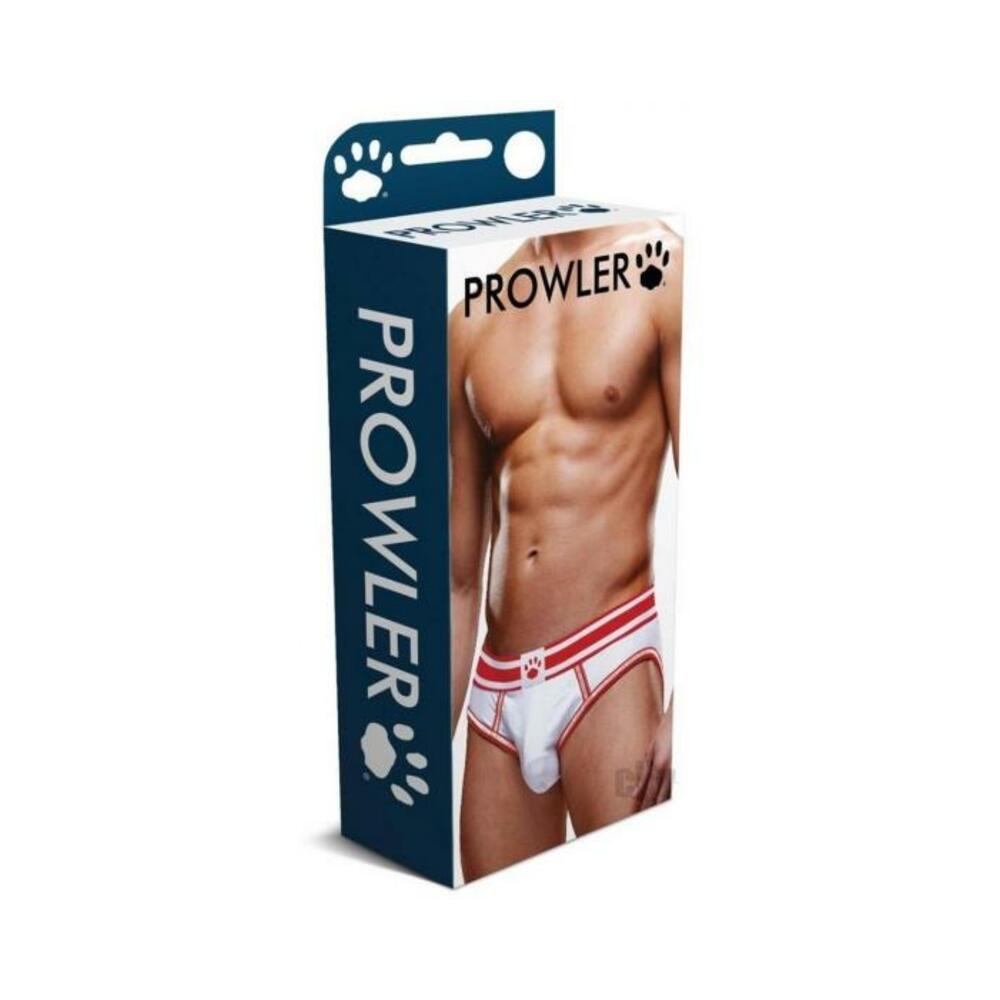 Prowler White/red Open Brief Md