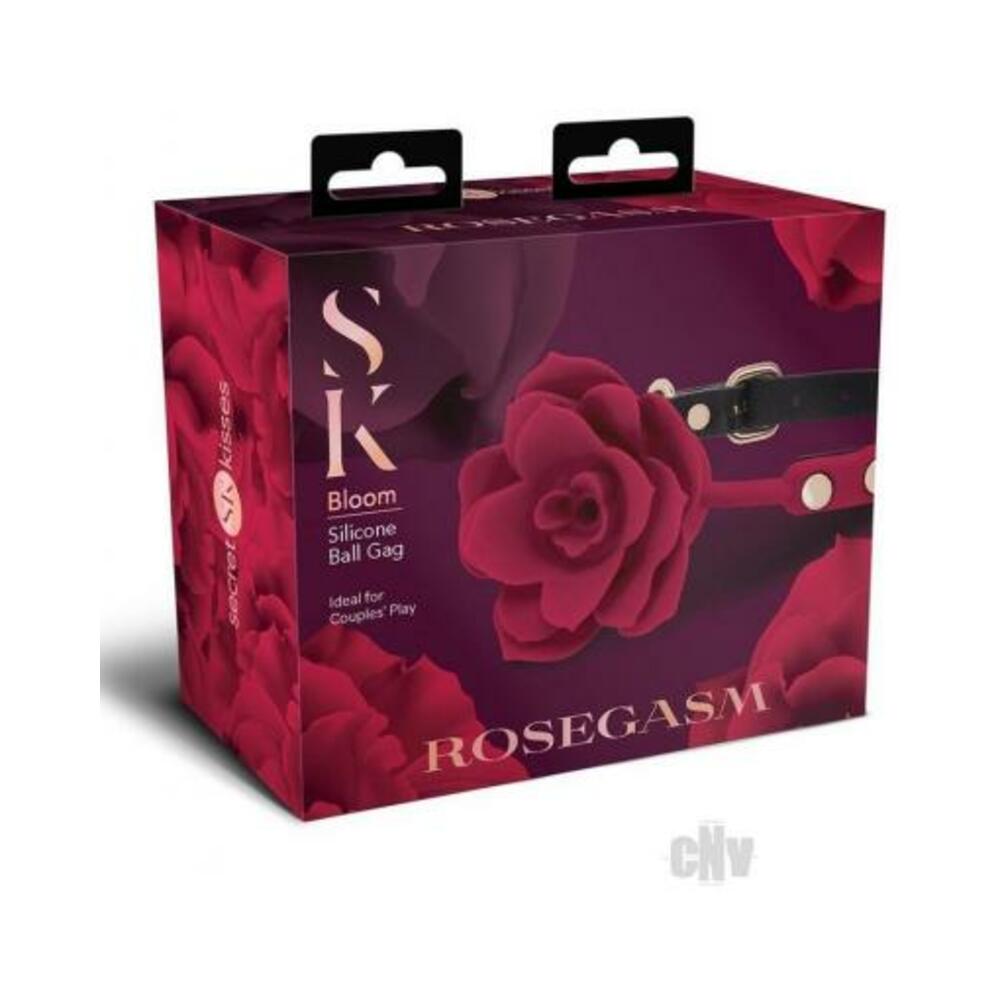 Sk Rosegasm Bloom Silicone Gag Red