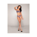 Dreamgirl Shell Bra And Matching G-string Set Lavender L