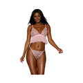 Dreamgirl Bralette With Panty Candy Pink Os