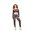 Leopard Print Braletter & Pantyhose Set O/s