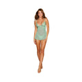 Eyelash Lace Babydoll Set Seafoam O/s