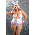 Fantasy Lingerie Bunny Hills 5-Piece Bunny Costume Set White XL/2XL