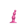 Strap-On-Me Beads Plug Dil Metallic Raspberry - Small