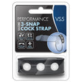 Performance VS5 3-Snap Cock Strap-Black
