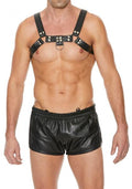 Chest Bulldog Harness - Black/black - L/xl