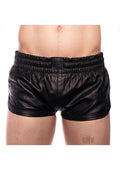 Prowler Red Leather Sport Shorts Blk Md