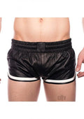 Prowler Red Leather Sport Shorts Wht Sm