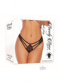 Barely B Triple Strap Panty Blk