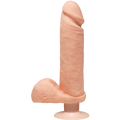 The D Perfect D Vibrating Dildo 8 Inch Vanilla