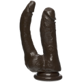 The D Double Dippin D Dildo Firmskyn Black