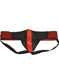 Rouge Jock With Stripes Medium Red Black
