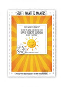 Manifest Greeting Card Sunshine