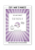 Manifest Greeting Card Peaceful Af