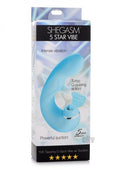 Shegasm 5 Star 10x Tapping G-spot Silicone Vibrator With Suction - Teal