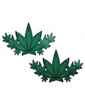 Pastease Demi Glitter Leaf Pasties Green O/S