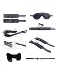 No Eta $$alive Secret Desires 8 Pc Bdsm Kit - Black