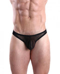 Cocksox Mesh Enhancing Pouch Thong Black Shadow Black Sm