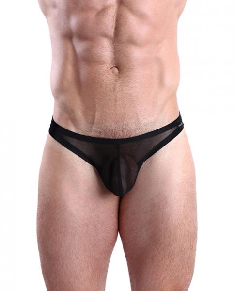 Cocksox Mesh Enhancing Pouch Thong Black Shadow Black Sm