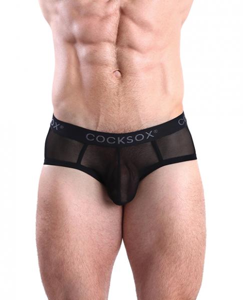Cocksox Mesh Contour Pouch Sports Brief Black Shadow Md