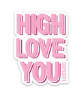 High Love Naughty Sticker - Pack Of 3