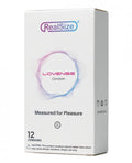 Lovense Realsize 51mm Condoms - Box Of 12