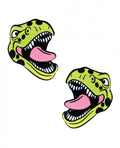Neva Nude Black Light  Dinosaur Pasties - Green O/s