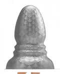 665 Stretch'r Ripple Butt Plug - Xl Gun Metal