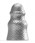 665 Stretch'r Scaly Butt Plug - Xl Gun Metal