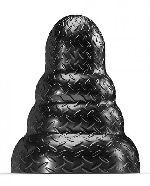 665 Stretch'r Tripole Butt Plug - Xl Black Metallic