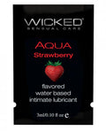 Wicked Aqua Water Based Lubricant Strawberry .1oz