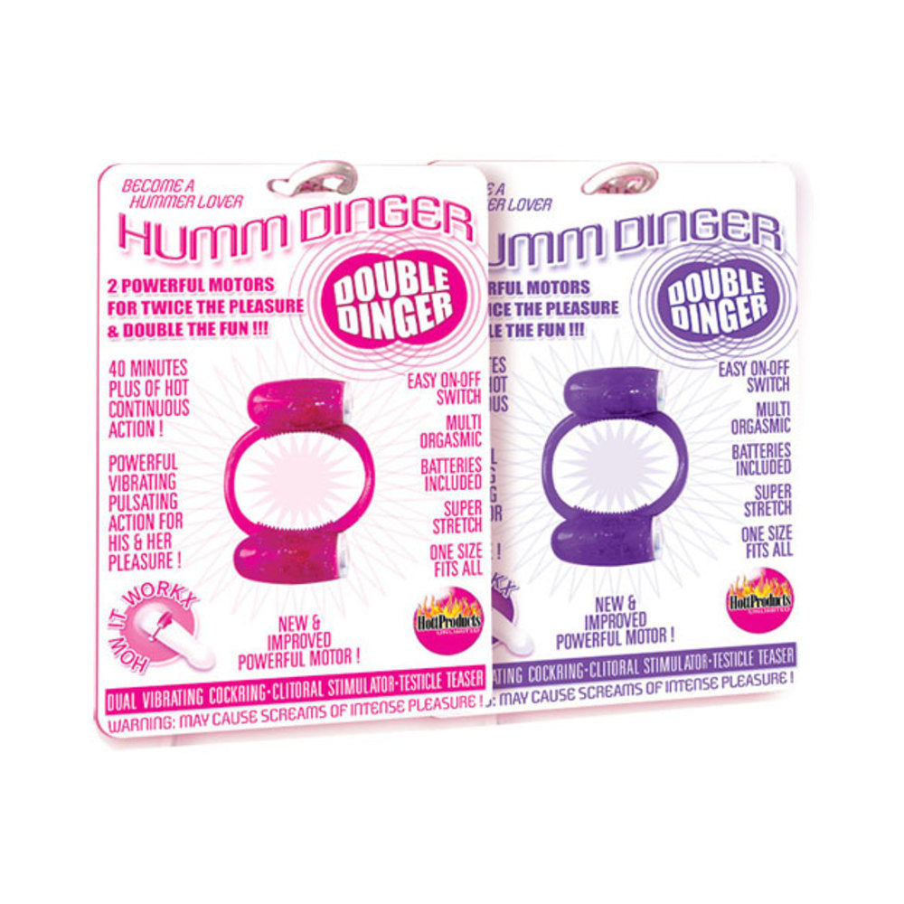 Humm Dinger Double Dinger Cockring (assorted Display)