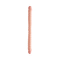 Basix Rubber Works - 18in. Ribbed Double Dong Beige